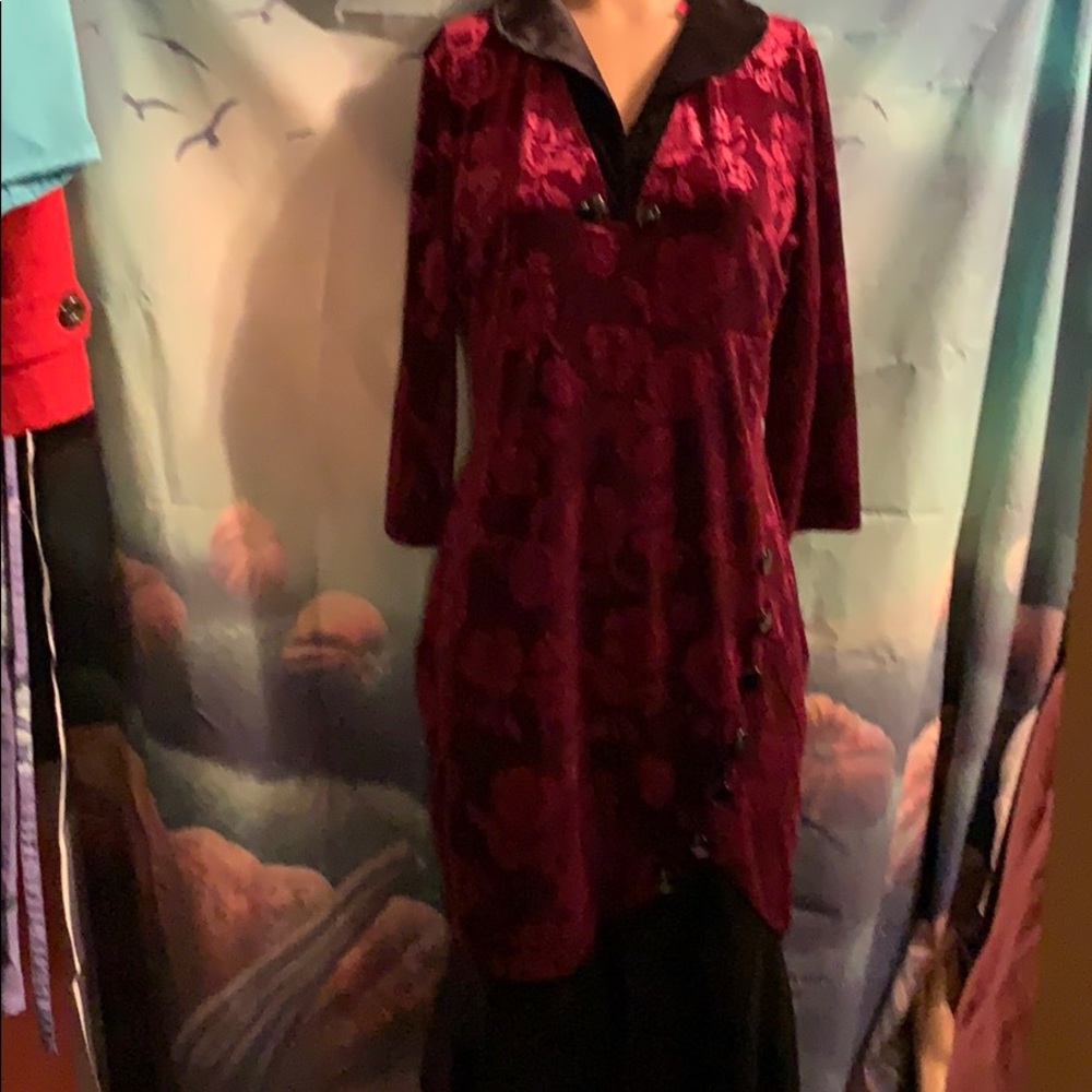NWT Nice-forever Elegant dress size 12 maroon